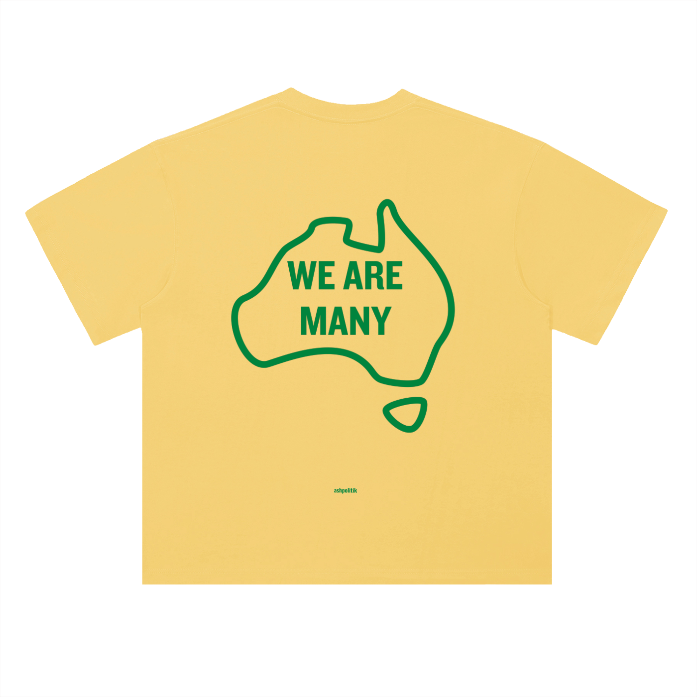 We Are One, We Are Many | Australian Sports Patriotic T-Shirt – Green & Gold