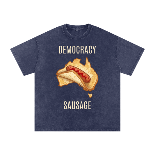 Democracy Sausage T-Shirt — Funny Australian Political Election Snag Shirt