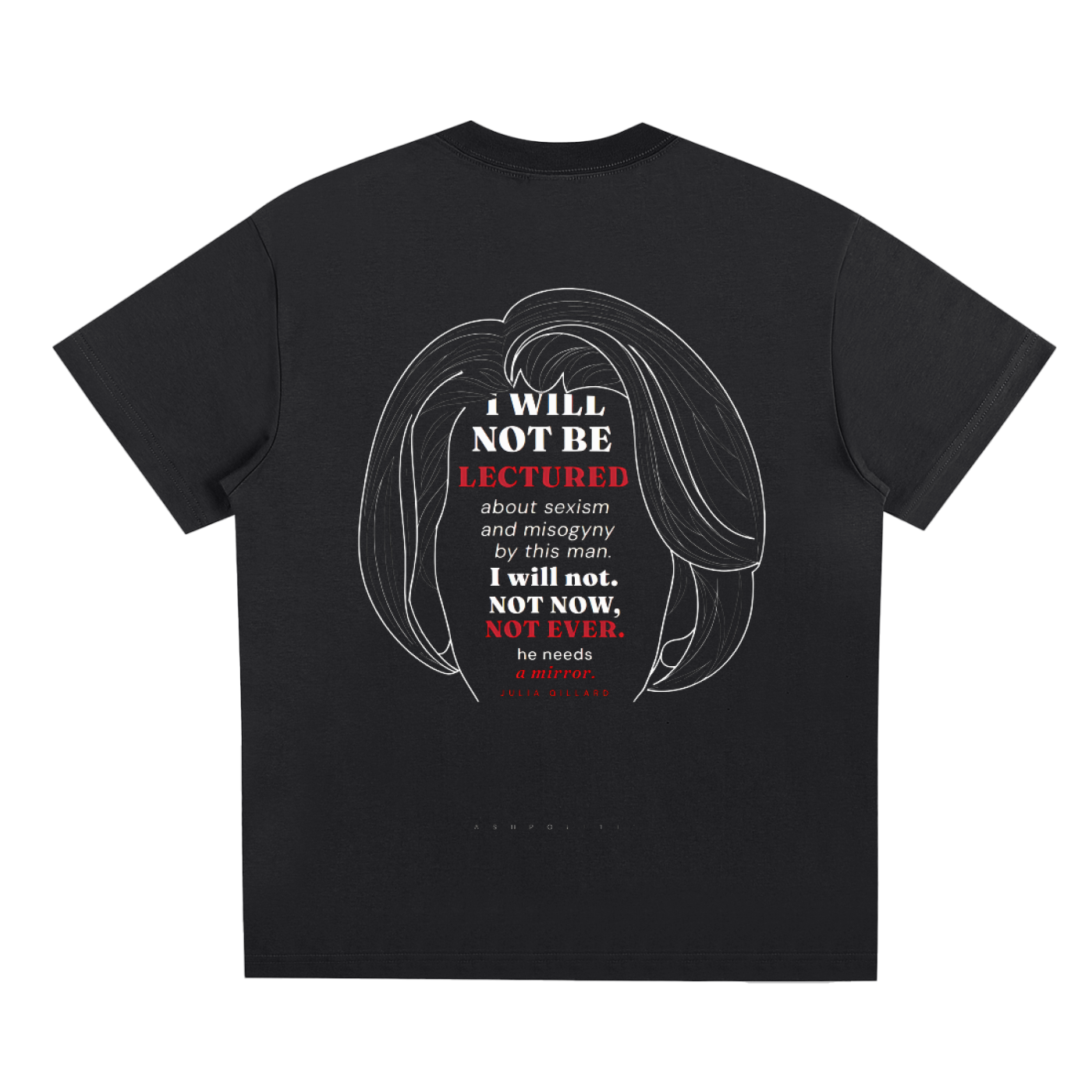 NOT NOW. NOT EVER. The Gillard Misogyny Speech  - Unisex Tee