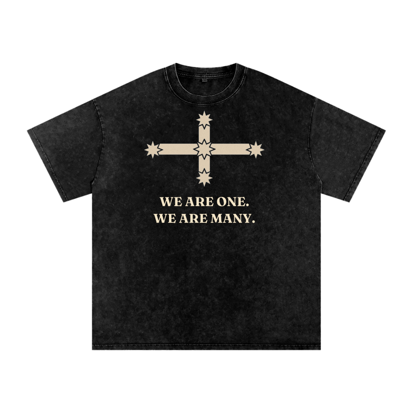 We Are One. We Are Many. — Australian Patriotic Eureka Stonewash T-Shirt